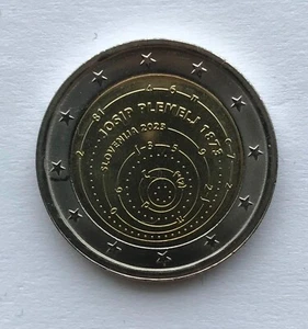 SLOVENIA -  2 € Euro commemorative coin 2023 Josip Plemelj 150 mathematician - Picture 1 of 1