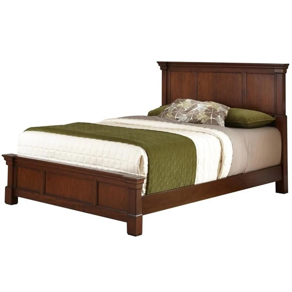 Cama Queen Homestyles Madera Aspen en Marrón Foto 1 de 4