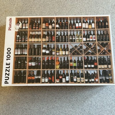 Piatnik Wine Gallery 1000 pc Jigsaw Puzzle Wine Bottles Pop Art Wine Lovers Gift - Image 1 of 4
