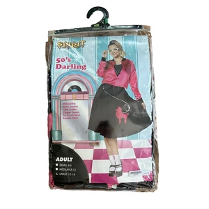 Spirit Halloween 50's Darling Costume Size Large Poodle Skirt Satin Jacket Top * - Picture 1 of 13