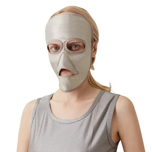 Silberfaser Anti-Strahlung Gesichtsschutz EMF HF Abschirmung Strahlenschutz - Bild 1 von 5