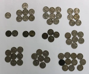 1939-1949 Jefferson Nickels Lot - Picture 1 of 2