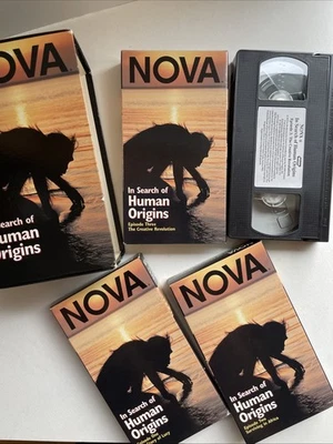 Nova In Search of Human Origins (VHS, 3-Tape Set 1994) Great Condition - Image 1 of 4