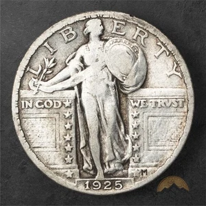 Cuarto de plata Standing Liberty 1925 25c - Filadelfia - Imagen 1 de 2