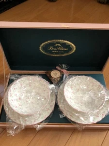 Juego de 2 tazas de té Noritake Cutie Rose Bone China y platillos elegantes florales - Imagen 1 de 7