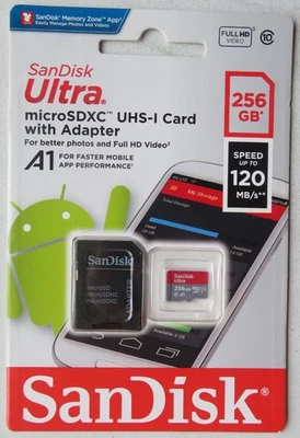 SanDisk Ultra Micro SDXC UHS-I Card 256GB OVP - Bild 1 von 2