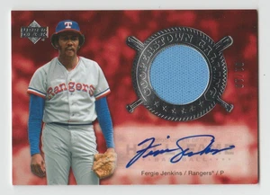 Fergie Jenkins 2005 UD Salón de la Fama Cooperstown Llamando parche automático SP #01/10 1/1 - Imagen 1 de 2