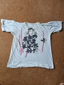 Michael Jackson BAD Tour 1988 ORIGINAL white T-shirt - Picture 1 of 12