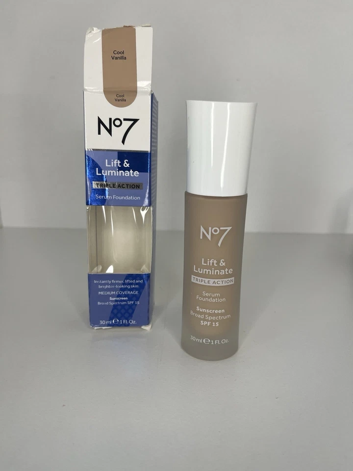 Base en suero No7 Lift & Luminate COOL VAINILLA (30 ml/1,0 oz) nueva en caja caducidad 27/10 Foto 1 de 1