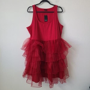 Torrid Halloween Foxy Tutu Dress Plus Size 2X Red - Picture 1 of 5