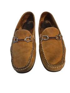 Riomar Deck Driver Brown Leather Men's Casual Shoe Moc Size 11 1/2- 45 Portugal - Picture 1 of 5