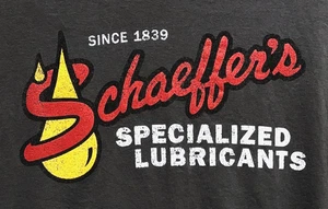 T-Shirt XL "Schaeffer's Specialized Lubricants Since 1839" T-Shirt - Picture 1 of 2