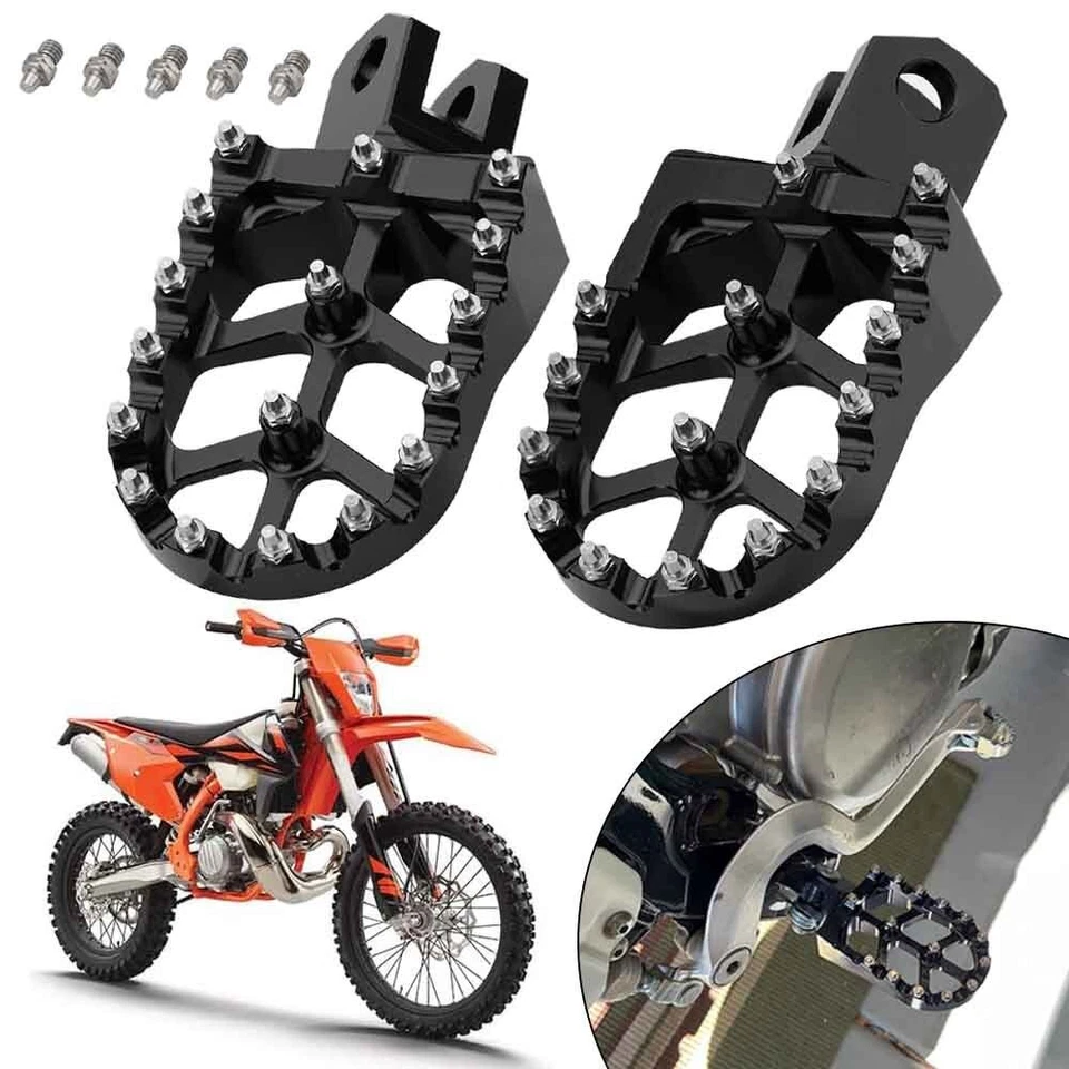 CNC Foot Pegs Pedals Rest Footpegs For Suzuki DRZ400 DRZ400E DRZ400S DRZ400SM Foto 1 de 4