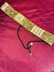 Kauri Cowy Kauri Muschel Perlen Bindegürtel Stoffrücken - Bild 1 von 5