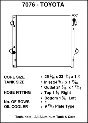 CSF Fits 06-14 Toyota FJ Cruiser 4.0L / 03-09 Toyota 4Runner 4.0L / 2010 Toyota - Image 1 of 4