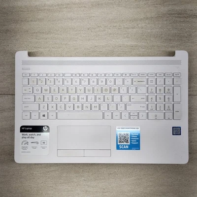 HP 15-DA Series 15-da0037nr Genuine OEM Palmrest Touchpad Keyboard Assembly - Image 1 of 4