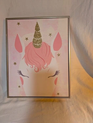 2 piezas de arte de pared decoración de habitación unicornio Foto 1 de 2