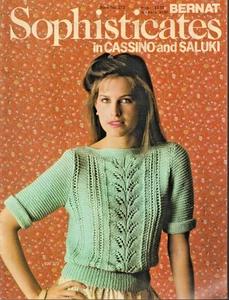 Sophosticates in Cassino & Saluki - KNITTING PATTERN - Bernat - Top Fashion - Picture 1 of 4