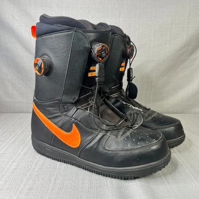Nike SB Zoom Force 1 BOA ZF1 Botas de Snowboard Negras/Naranja Para hombres Talla US 12 RARAS Foto 1 de 4