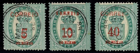 Macao stamps 1887 MI 29-30 CTO VF Cover