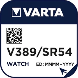 100x Varta Watch V 389 Watch Cell Button Cell SR 1130 SW Silver Oxide 90mAh - Picture 1 of 1