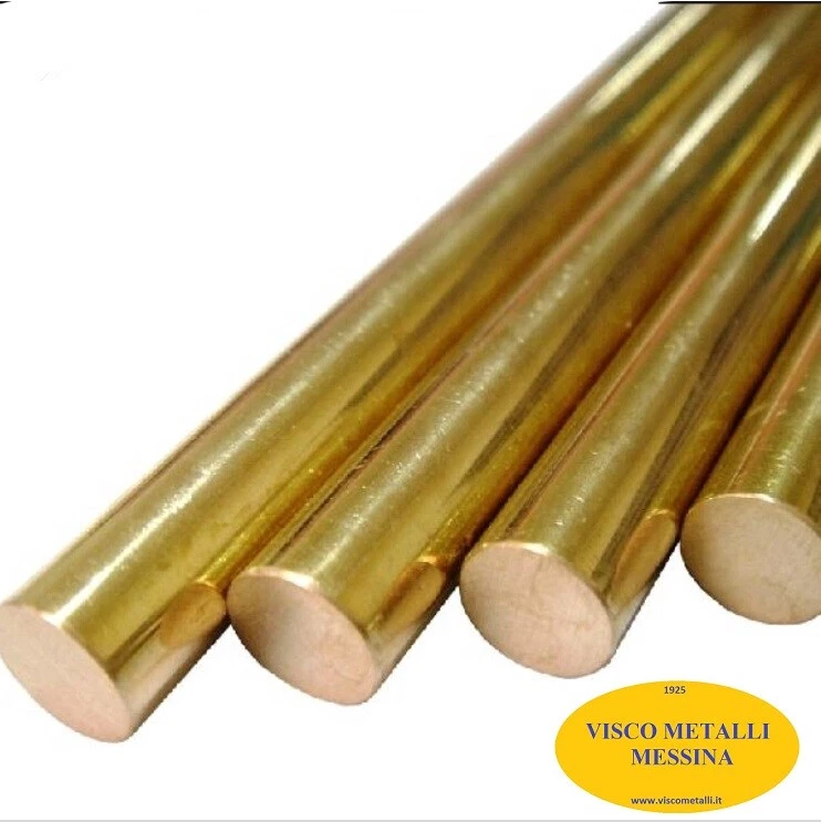 Barra tonda tondino Ottone OT 58 mm 16 lung. cm 50 fresa tornio cnc modellismo - Immagine 1 di 1