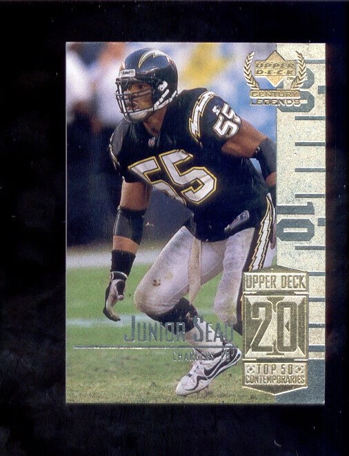 1999 Upper Deck Century Legends JUNIOR SEAU San Diego Chargers Card - Image 1 of 1