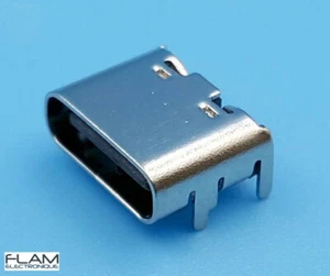 Connecteur à souder USB 3.1 type C femelle female SMT connector to solder 6 pins - Foto 1 di 8