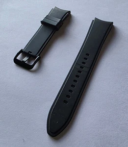 NUEVO Samsung Galaxy Watch4 negro y correa deportiva clásica Ridge 20 mm GRANDE en paquete a granel - Imagen 1 de 12