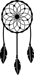Pegatina de calcomanía de vinilo Dreamcatcher para automóvil/ventana/pared - Imagen 1 de 2