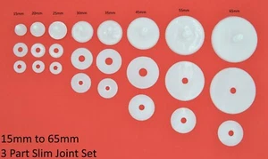 Joints for Soft Toys, Dolls & Teddy Crafts - All sizes Plastic 3 Part Joint Sets - Picture 1 of 5