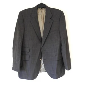 Ede & Ravenscroft Grey Check Wool Blazer Jacket 44 Mens Savile Row - Picture 1 of 21