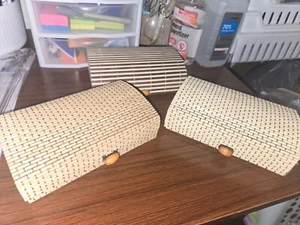 3 For 20! Decor Basket Rectangle with Lid Closure Treasure Box! Jewelry Box!! - Picture 1 of 4