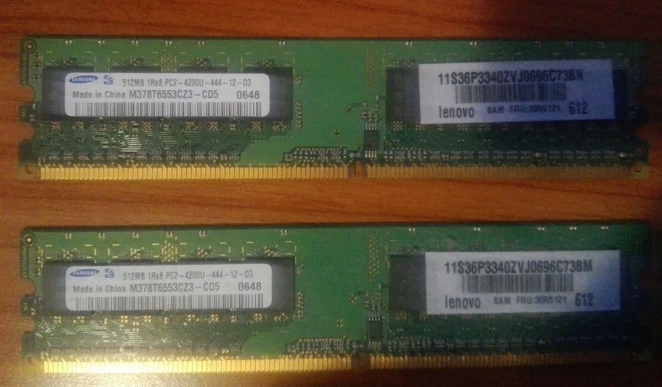 Ddr2 1gb (512x2) PC2-4200U (DDR2-533) - Immagine 1 di 1