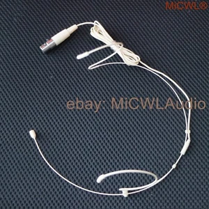 New Dual Earhook Headset Microphone For AKG Samson 3 pin XLR mini Connector TA3F - Picture 1 of 5