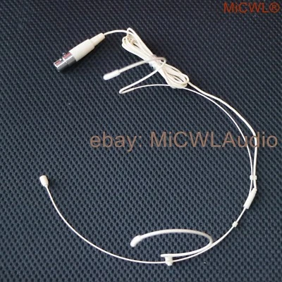 New Dual Earhook Headset Microphone For AKG Samson 3 pin XLR mini Connector TA3F - Image 1 of 4