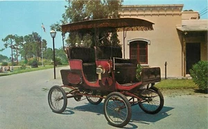 1900 Mobile Steamer Bellm Antique Car Music Yesterday Sarasota FL Postcard - Picture 1 of 2