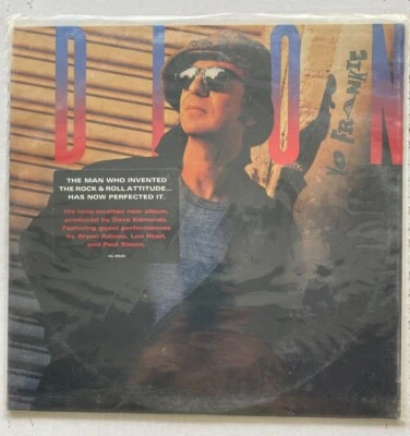 DION "YO FRANKIE" LP VINYL ARISTA AL-8549 GOLD STAMP PROMO 1989, HYPE STICKER - Image 1 of 4