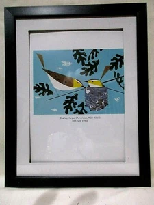 Charley Harper RED-EYED VIREOS Black Framed Calendar Print - Picture 1 of 3