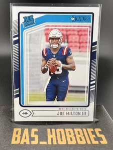 Joe Milton III Rated Rookie RC 2024 Donruss Card #319 New England Patriots - Picture 1 of 2