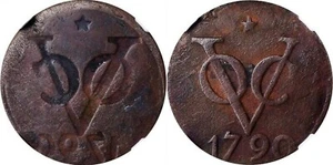 ER192 NETHERLANDS EAST INDIES. Dutch East India Company. Utrecht. Mint Error NGC - Picture 1 of 4