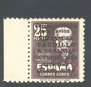1951 VISITA DEL CAUDILLO A CANARIAS AEREO EDIFIL 1090 ** MNH LUJO TC10029 - Imagen 1 de 2