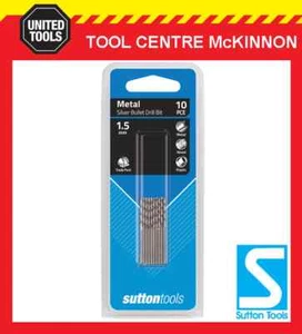 SUTTON SILVER BULLET 1.5mm METRIC JOBBER DRILL BIT BULK PACK – PACK OF 10 - Picture 1 of 3