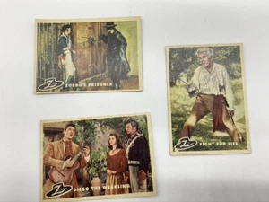 Lot of 3 Walt Disney's ZORRO Topps Cards 69 20 19 Alejandro Diego Weakling  - Bild 1 von 5