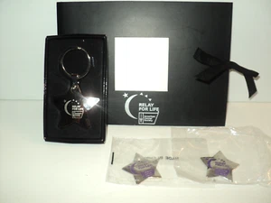 Relay For Life Set aus einem Schlüsselanhänger, zwei Stern Charms und einem Fotoalbum NEU - Bild 1 von 4