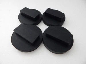 4x Car Rubber Jack Pad For BMW MINI R50 1/2/3/4/5/6/7 M Series Black New - Foto 1 di 10