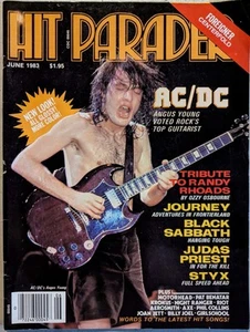 HIT PARADER Magazine June 1983 Guitar Greats, Randy Rhoads, Journey,Sabbath,Styx - Picture 1 of 24