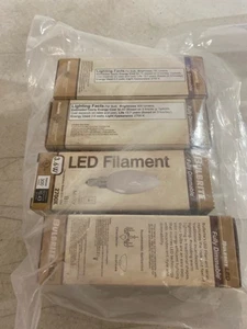 Bulbrite 862855 (4-Pack) 6.5W Dimmable B11 E12 LED Bulbs - 750lm, 2700K, 90CRI,  - Picture 1 of 1