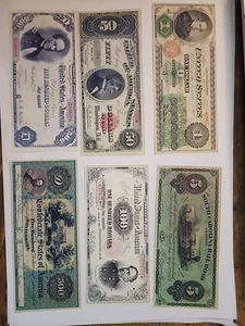 Confederate Currency REPRODUCTION Lot 19 - Picture 1 of 15