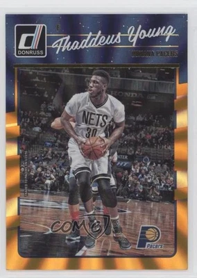 2016-17 Panini Donruss Orange Holo Laser Thaddeus Young #96 - Image 1 of 2